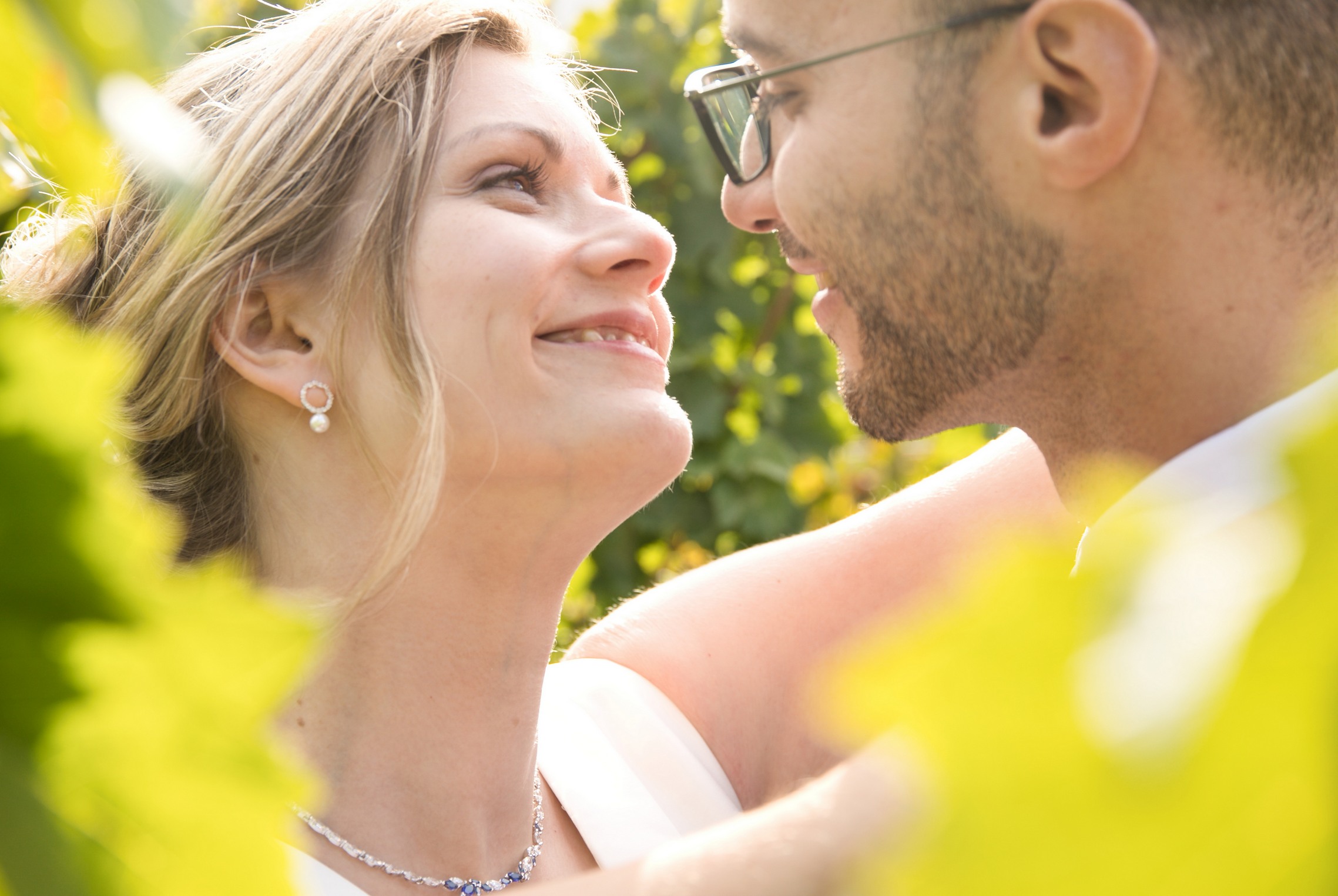 Brautpaar im Weinberg in Freinsheim Pfalz
